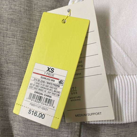 White Sports Bra - Picture 2 of 5